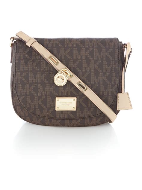 michael kors hamilton small cross brown|Michael Kors Hamilton Small Crossbody Brown .